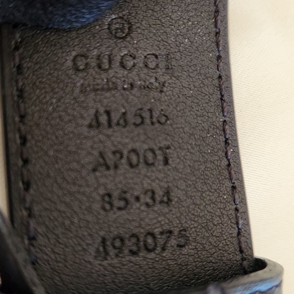 Gucci Leather Double G Buckle - Picture 2 of 4